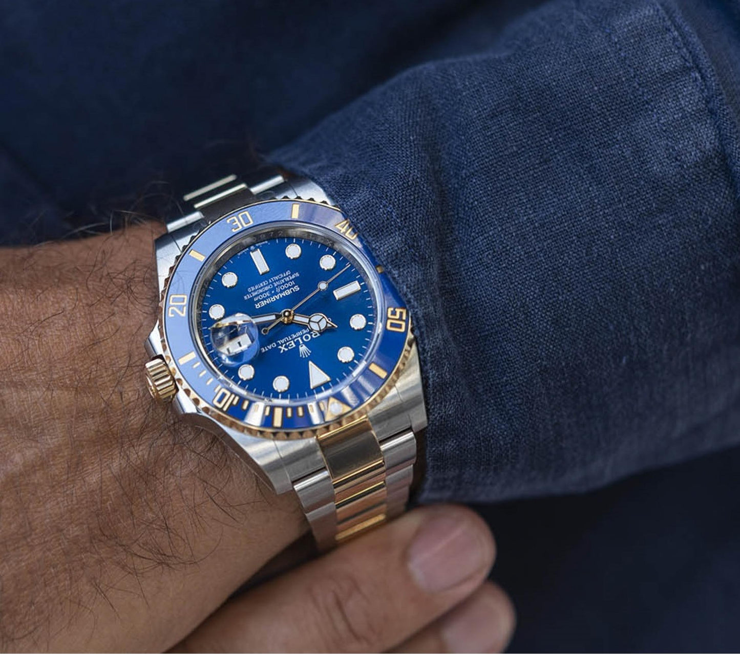 Rolex Submariner Date 41mm Steel-Gold Blue