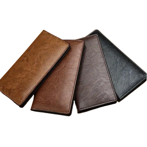 1pc Men'S Long Slim Business Wallet, Casual Artificial Leather,