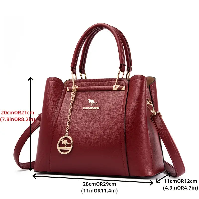 Elegant Women's Synthetic Leather Handbag