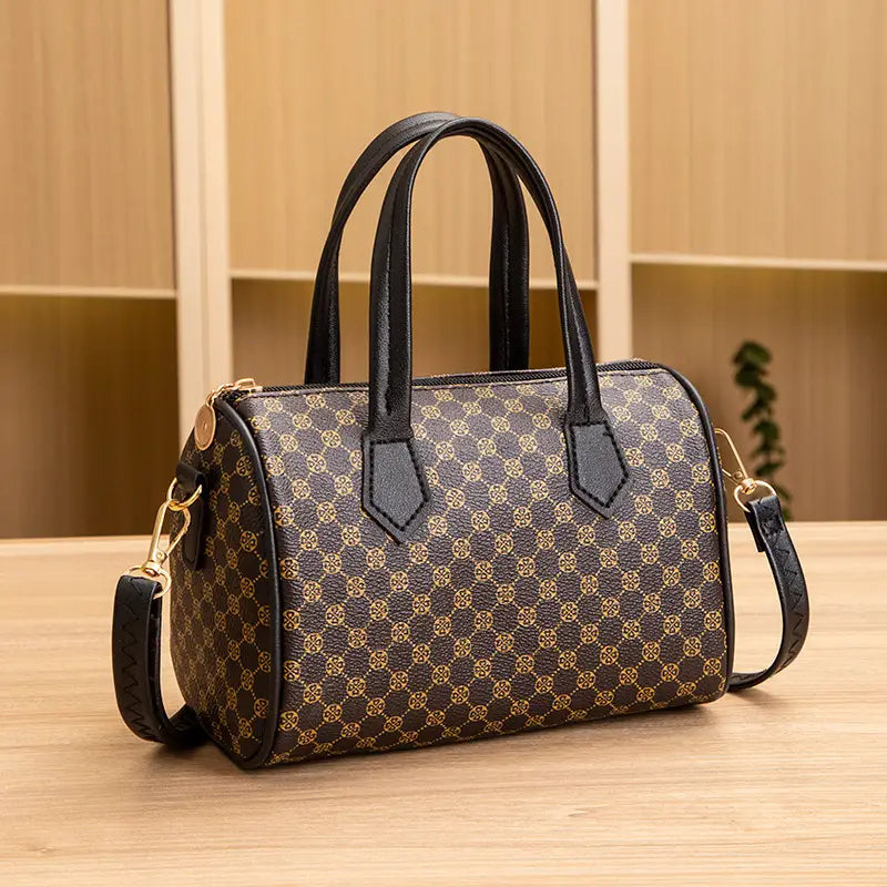 Women's Stylish Geometric Print Handbag