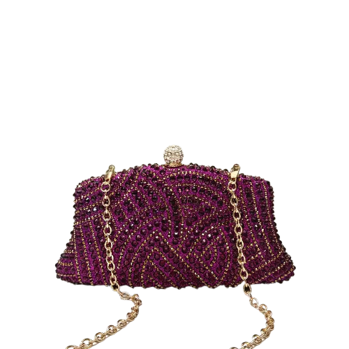 Elegant Velvet Evening Clutch,