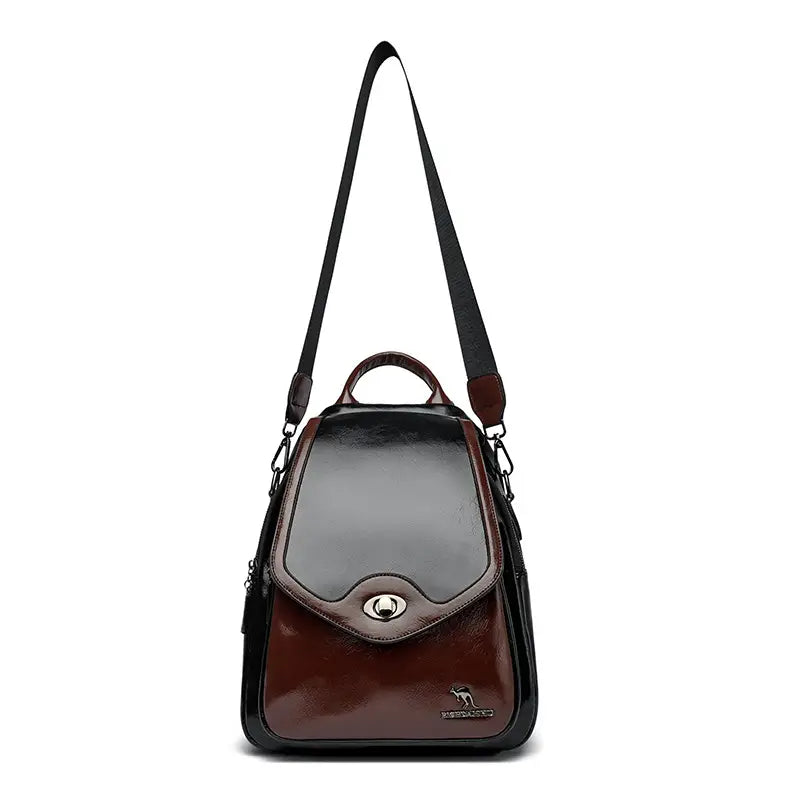 Women's Fashion Lock Buckle Backpack