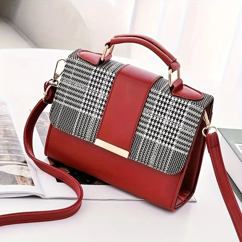 Mini Checkered Crossbody Bag