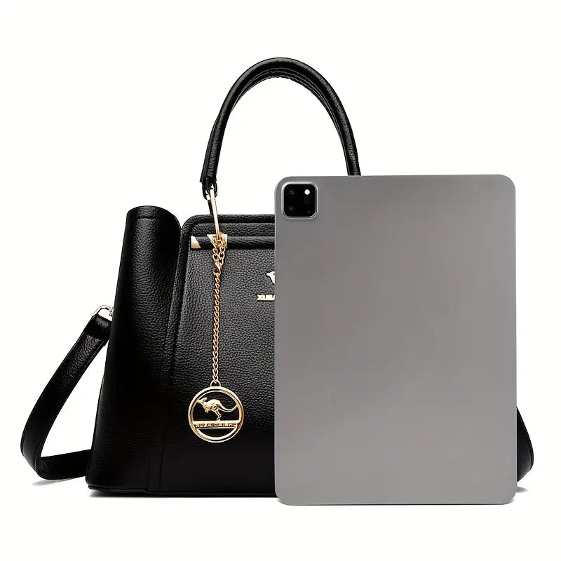 Elegant Women's Synthetic Leather Handbag