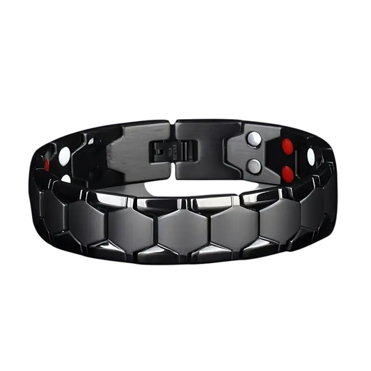 Fashionable Black Titanium Steel Magnetic Bracelet