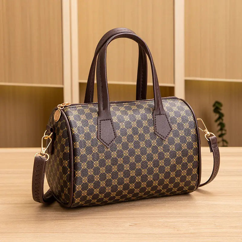 Women's Stylish Geometric Print Handbag