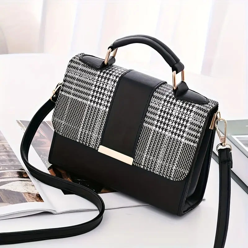 Mini Checkered Crossbody Bag