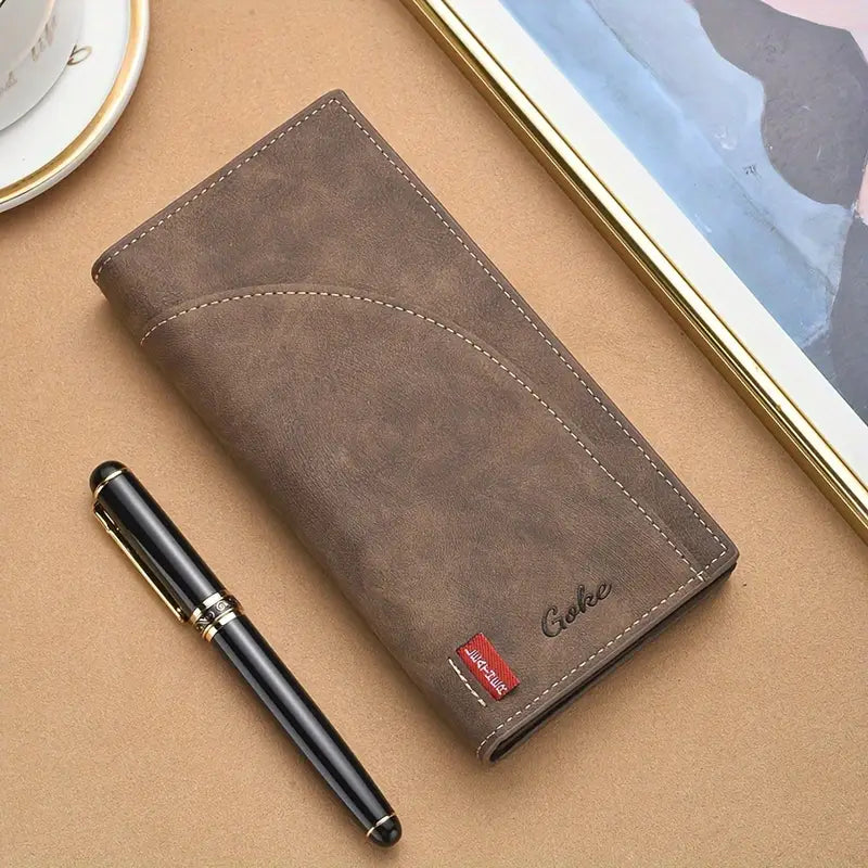 Men's Retro Large Capacity Multi Card Slots Long Wallet