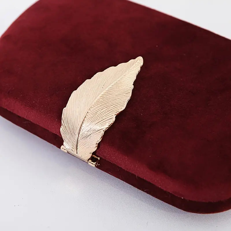 Elegant Velvet Evening Clutch,