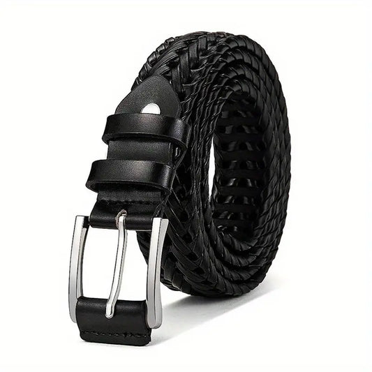 Men's Vintage Genuine Leather Woven Belts