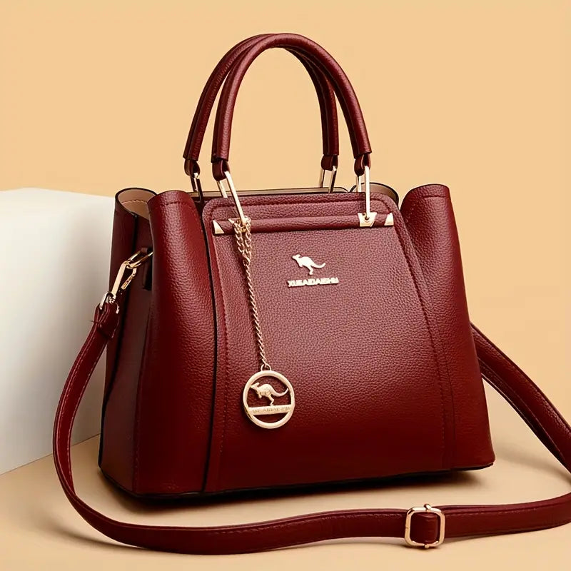 Elegant Women's Synthetic Leather Handbag