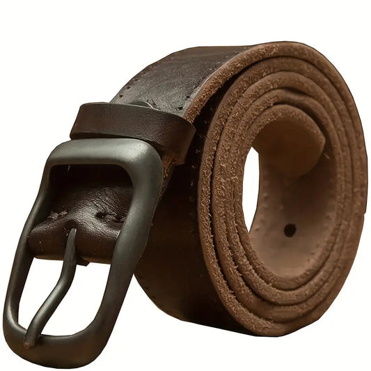 Men's Vintage-Style Genuine Leather Belt