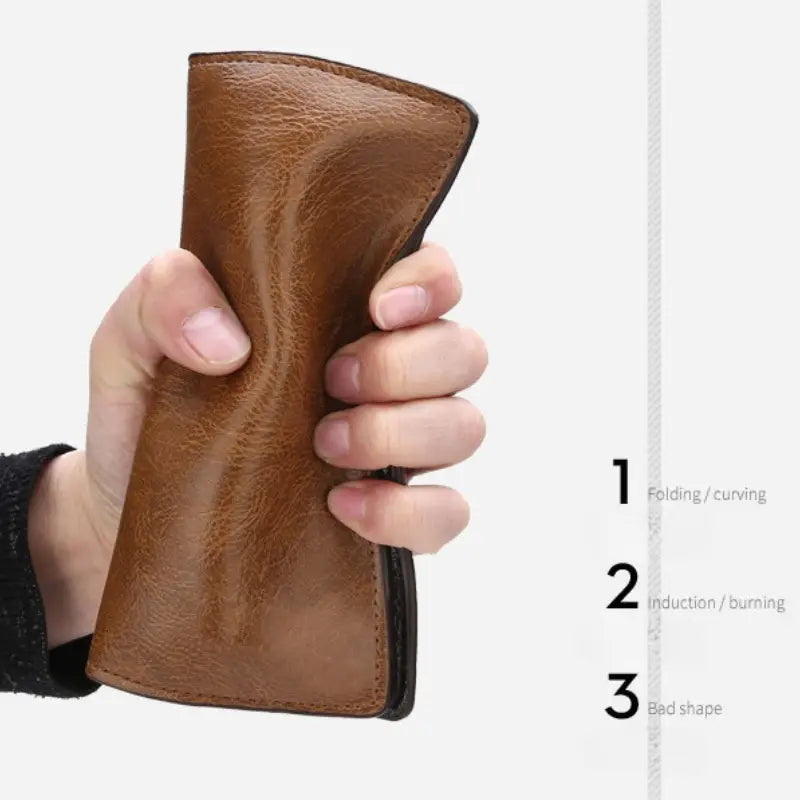 Men's Sleek Minimalist Long Wallet