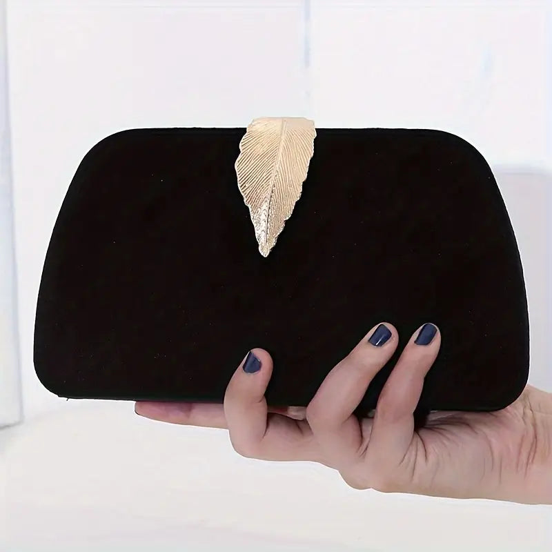 Elegant Velvet Evening Clutch,