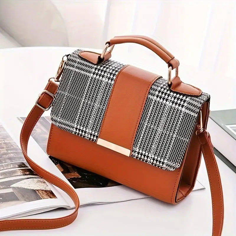 Mini Checkered Crossbody Bag