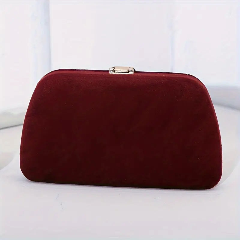 Elegant Velvet Evening Clutch,