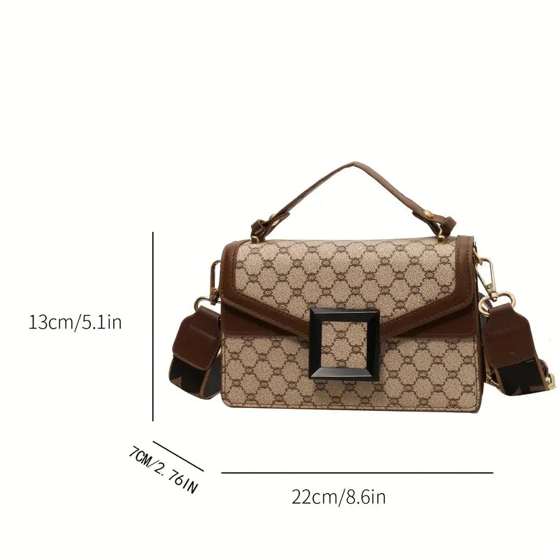 Classic Retro Pattern Mini Square Shoulder Bag